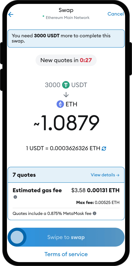 Swap Your USDT for Blue Floki Inu