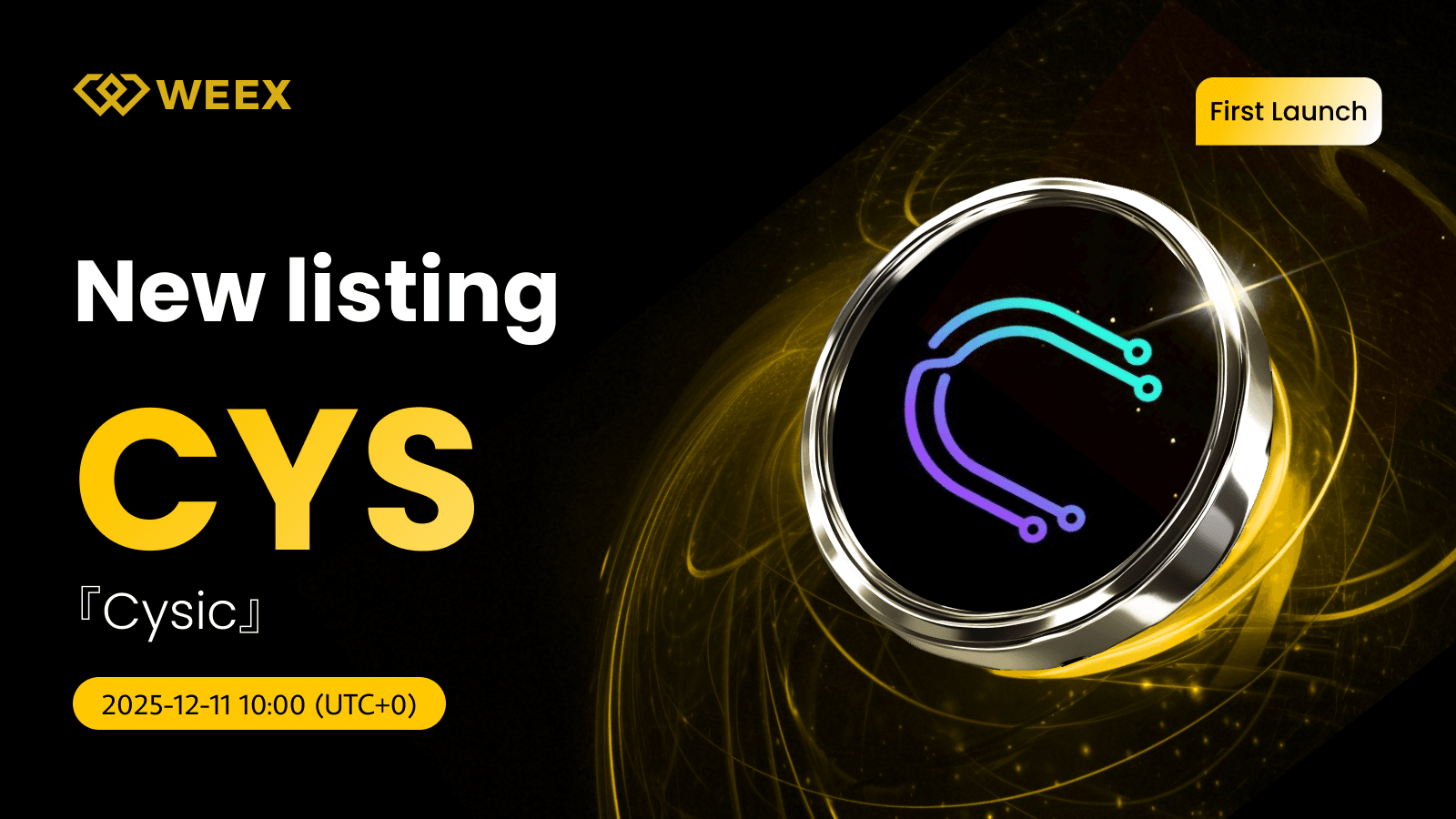CYS USDT Now Available: Trade Cysic (CYS) Coin on WEEX
