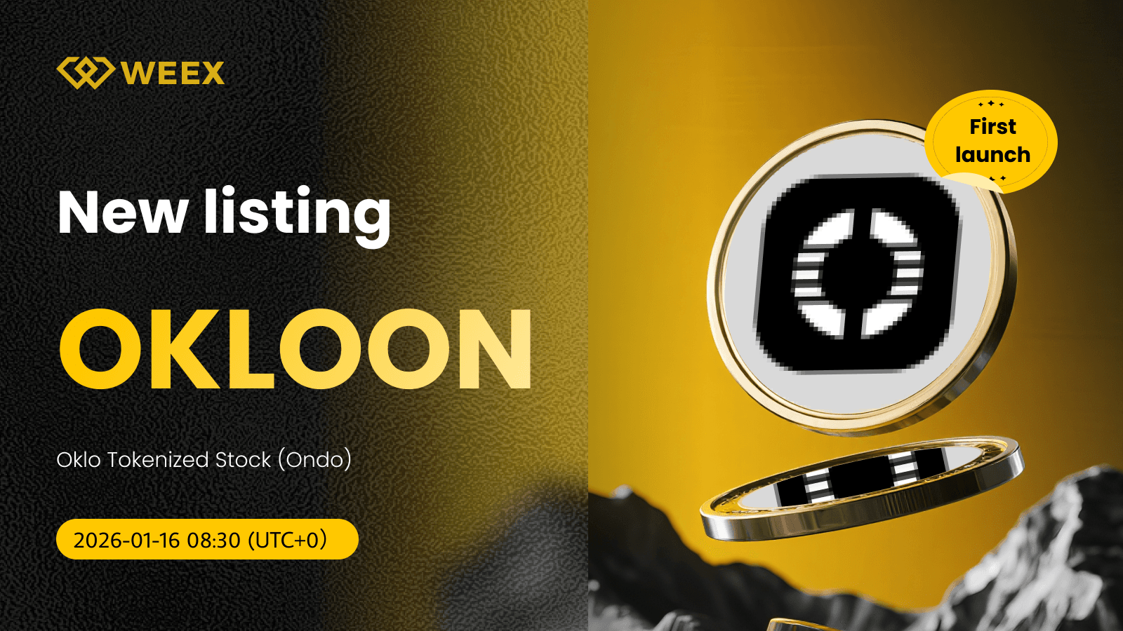 OKLOON USDT: Oklo Tokenized Stock (Ondo) Listed on WEEX Spot