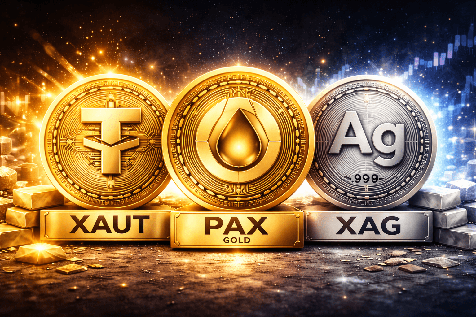 Protect your wealth with cryptocurrencies and tokenized gold