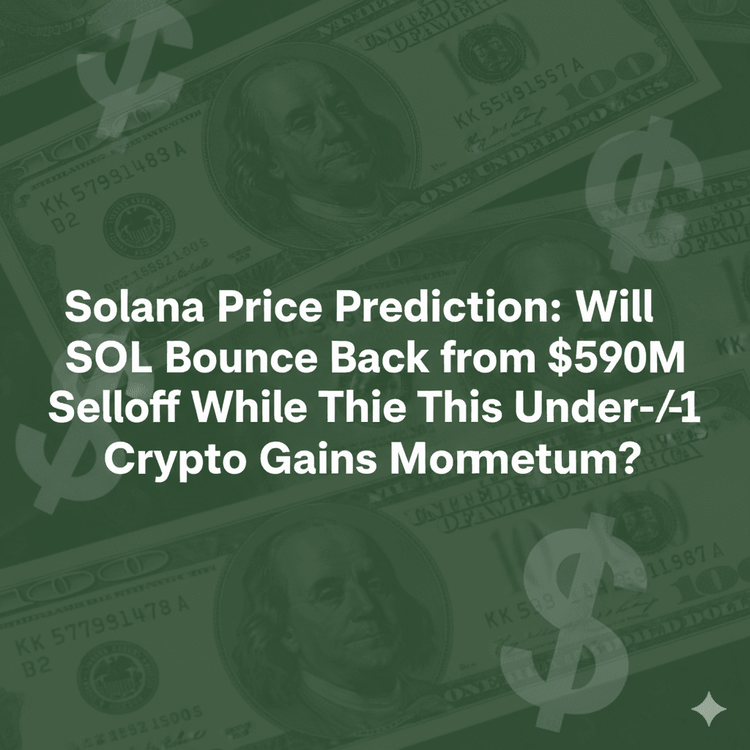 Solana Price Prediction: Will SOL Bounce Back from $590M Selloff While This Under-$1 Crypto Gains Momentum?